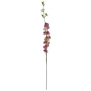 Pack of 6 x 100cm Pink Blossom Spray Stem