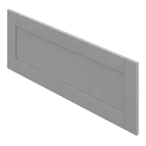 GoodHome Alpinia Matt slate grey wood effect Shaker Drawer front, bridging door & bi fold door