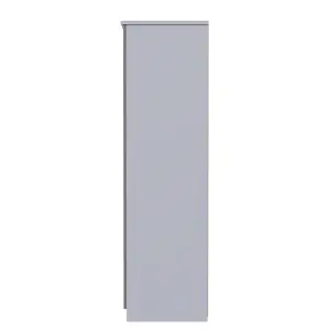 Harrow Triple Mirror Wardrobe in Grey Gloss (Ready Assembled)