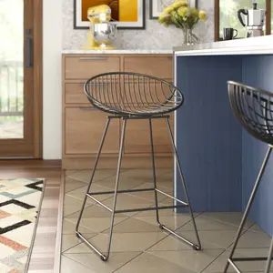 Counter Stool with Metal Frame Grey