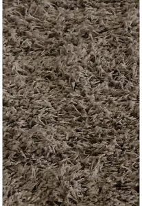 Melrose Venus Shaggy Dark Natural High Pile Large Area Rug 160/230cm