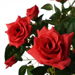 90cm Artificial Red Rose Tree  Large