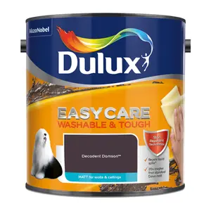 Dulux Easycare Decadent Damson Matt Wall paint, 2.5L