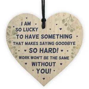 Goodbye Gift For Colleague Hanging Heart Plaque Colleague Co Worker Leaving Gifts