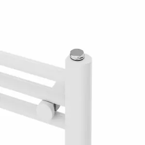 Rinse Straight Bathroom Heated Towel Rail Ladder Radiator White 600x600mm