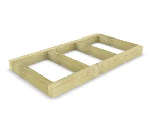 Wooden shed bases 6x3 (W-177cm x D-94cm), made of 38mm x 140mm