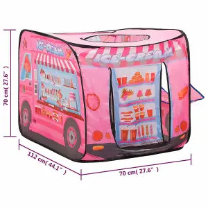 Berkfield Children Play Tent Pink 70x112x70 cm