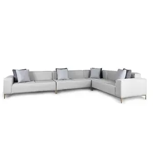 Emelda Grace Cloud Large Rectangle Corner Sofa - Right Hand - Grey