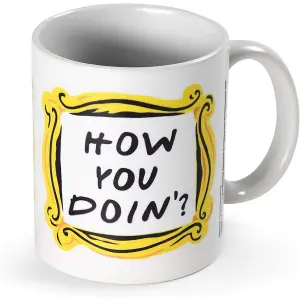 Friends How You Doin Mug White/Black/Yellow (One Size)