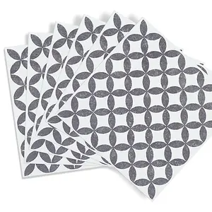 d-c-fix Amira Grey Self-Adhesive Vinyl Wall Tiles Pack of 6 (0.14sqm)