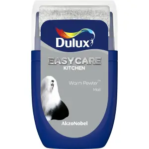 Dulux Easycare Kitchen Warm pewter Matt Emulsion paint, 30ml