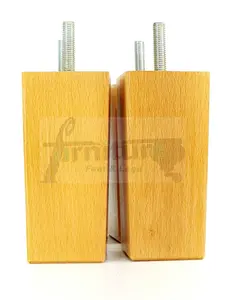 4x REPLACEMENT FURNITURE LEGS SOLID WOOD 110mm HIGH SOFAS CHAIRS SETTEE CABINETS LEGS M10 TSP2055