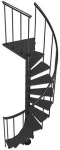 Spiral Staircase Dolle Calgary Anthracite