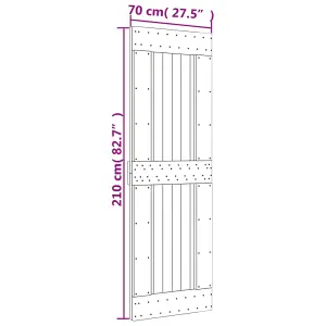 Berkfield Door NARVIK 70x210 cm Solid Wood Pine