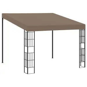 Berkfield Wall-mounted Gazebo 3x3 m Taupe Fabric