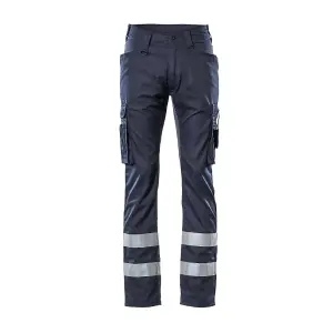 Mascot Frontline Service Trousers with Reflective Tape (Dark Navy)  (34.5) (Leg Length - Short)