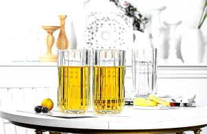 simpa 350ml Elegant Highball Glasses, Set of 6