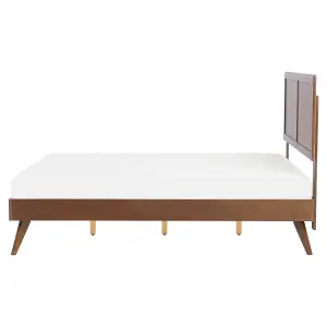 EU King Size Bed Dark Wood ISTRES