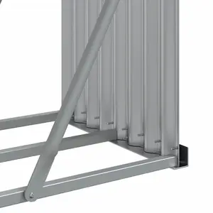 Log Holder Anthracite 300x45x100 cm Galvanised Steel