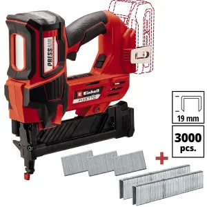 Einhell 18v Cordless Stapler Gun Tacker FIXETTO 18/38 S 18GA  + 3500 Staples