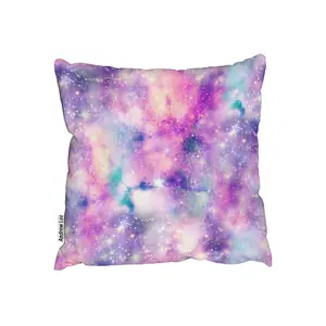 Cushions - Starry Galaxy Print in Unicorn Colours (Cushion) / 45cm x 45cm