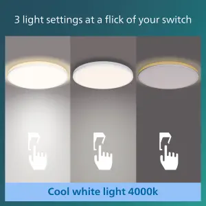 Philips LED Ozziet Ceiling Light CL570 22W 40K White