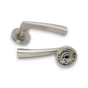 Lego Lever Door Handle Satin Nickel