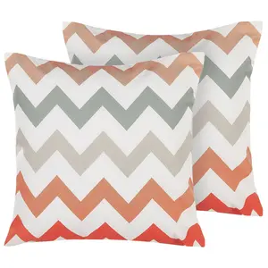 Set of 2 Outdoor Cushions LAGARO Multicolour