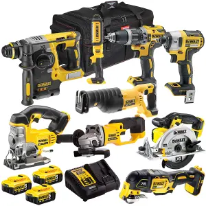 DeWalt DCKT4T9AP4 18V 9 Piece Power Tool Kit with 3 x 5.0Ah Battery & Charger