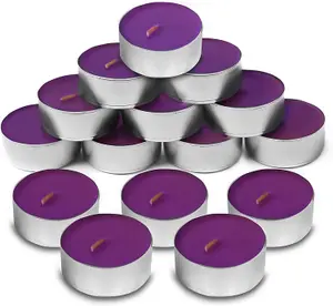 75pk Lavender Tea Lights - Tealights Candles Scented - Lavender Scented Candle - Scented Tea Light Candles - Tea Lights Candles