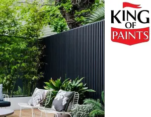 Black Shed and Fence Paint King of Paints Ultimate+ One Coat System