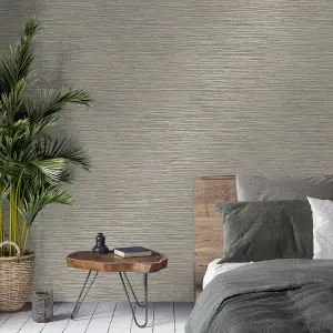 Crown Fusion Plain Stone Grey Wallpaper M1767