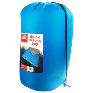 Thick Warm Outdoor Double Camping Hiking Sleeping Bags With Carry Bag