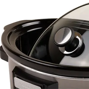 Charles Bentley 3.5L Slow Cooker  Black Removable Ceramic Bowl 180W