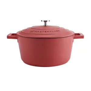 MasterClass Cast Aluminium 4L Casserole Dish Red