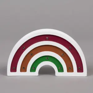 Litecraft White Rainbow Glow Kids LED Table Lamp