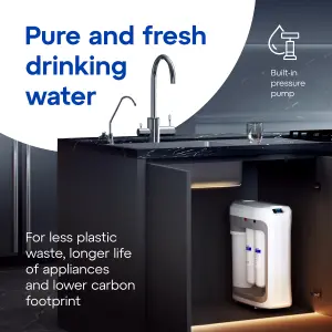 AQUAPHOR RO-202S automatic Reverse Osmosis Under Sink Drinking Water Filtration System. Removes viruses, bacteria, heavy metals