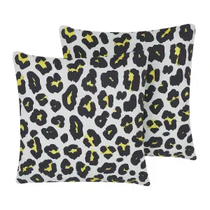 Set of 2 Outdoor Cushions KARDITSA Multicolour