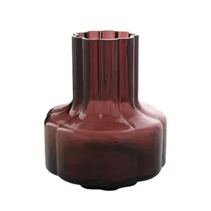 Hestia Large Burgundy Glass Vase