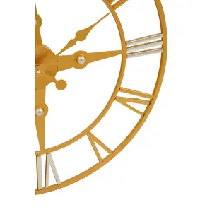 Interiors by Premier Vitus Gold Silver Wall Clock