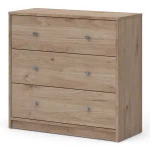 May Chest of 3 Drawers in Jackson Hickory Oak