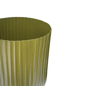 Hudson Green Corrugated Planter Set of Two H37cm D37cm