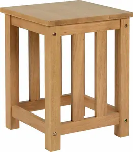 Richmond Oak Varnish Foldaway Dining Set with 2 Stools