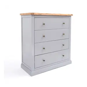 Rocca 4 Drawer Chest of Drawers Brass Knob