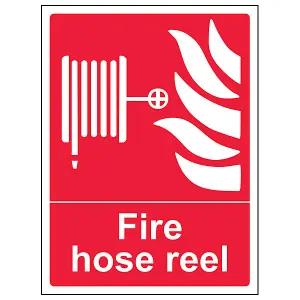 Fire Hose Reel Equipment Sign - Glow in the Dark - 200x300mm (x3)