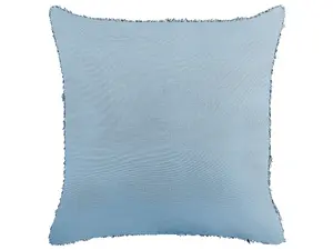 Set of 2 Cushions RHOEO Cotton 45 x 45 cm Geometric Tufted Blue