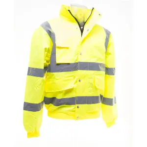 Yoko Mens Hi-Vis Bomber Jacket Quality Product