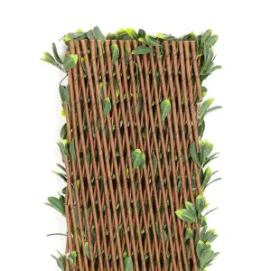 Best Artificial Laurel Leaf Lattice Trellis - Suitable for Outdoor Use - Weather & Fade Resistant