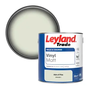 Leyland Trade Vinyl Matt Walls & Ceilings Emulsion Paint Hint of Pine (PPG1028-1) 2.5L