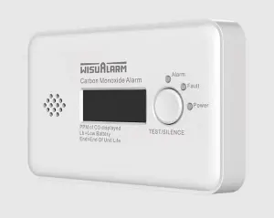 WisuAlarm 10 Year Standalone CO Alarm Sealed Battery